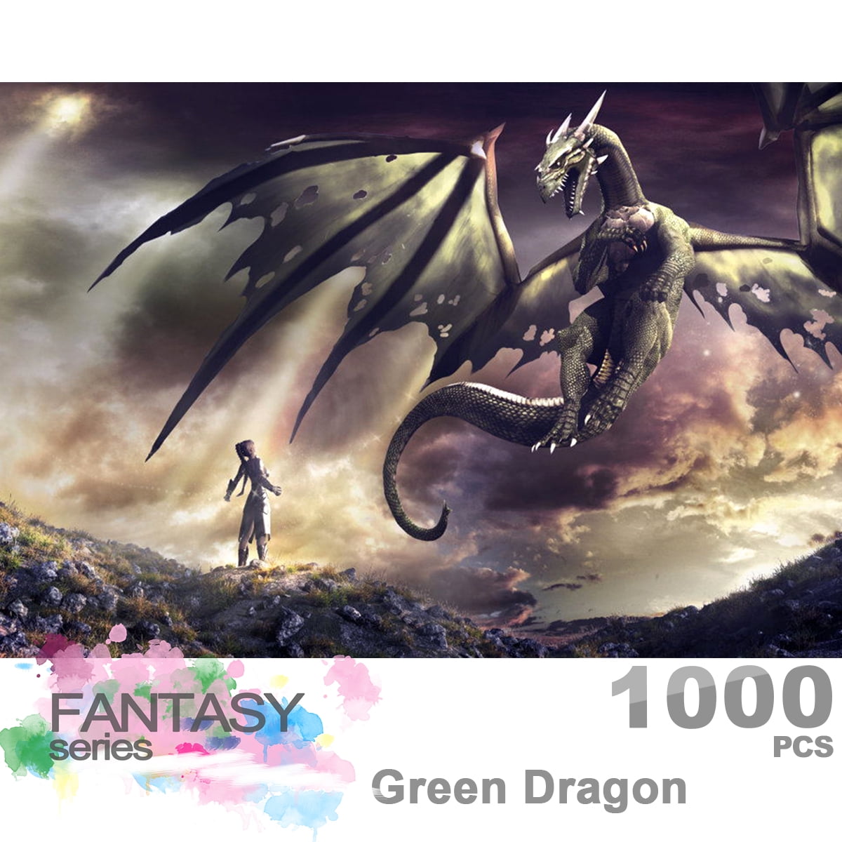 Children and Teenagers fire Dragon Family Parent-Child Challenge 5000 Pieces of Jigsaw Puzzle Game 5000 Pieces of Jigsaw Puzzle Game for Adults