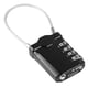 thumbnail image 3 of Candado de código Jadeshay tecnología de bloqueo de viaje TSA reiniciable 4 dígitos negro, 3 of 8