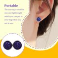 thumbnail image 3 of 1 par de pendientes de tuerca de acero inoxidable para mujer, regalos para novias y madres, accesorio de joyería para celebración de compromiso Ropa, zapatos y accesorios Miscelánea tipo 19 Sonducket AP011021-19, 3 of 6