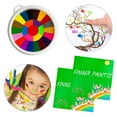 thumbnail image 2 of Finger Painting Kit For Kids With 25 Colors And 2 Drawing Books Non Toxic Washable Paint Creative Art Set For Early Learning And Development, 2 of 9