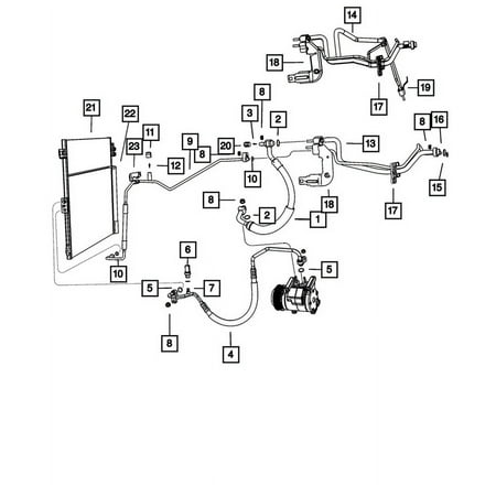 Genuine OE Mopar Condenser And Trans Cooler Cooler - 2AMC3893AA