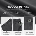 thumbnail image 3 of Iceglad Men's Linen Casual Classic Fit Short Drawstring Summer Beach Shorts, 3 of 8