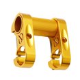 thumbnail image 2 of Advancent Gold Double Stem Handle Convertor Cycle Hollow Ultralight Sports SP8 Piezas de conversión Extensión de manillar plegable Ciclismo, 2 of 6