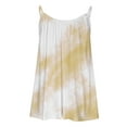 thumbnail image 4 of Pleated Tie-Dye Tank Tops Women Spaghetti Strap Camis Crew Neck Tanks Loose Comfort Shirts Summer Basic Tank Top Dressy Casual Vest Singlets, 4 of 5