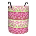 thumbnail image 2 of Daiia Flowers Round Laundry Basket with Handles Thickened Waterproof Circular hamper,Dirty Clothes Storage Basket for Bedroom,Bathroom,College Dorm-Medium, 2 of 8