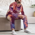 thumbnail image 6 of KLL Sunset Cloud Corgi Sleepwear Mens Flannel Pajamas,Long Cotton Pj Set, 6 of 7