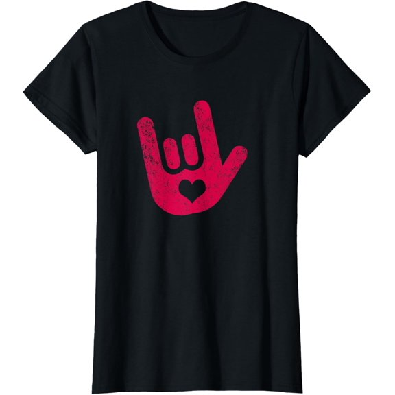 ASL Sign Language "I Love You" Sign T-Shirt T-Shirt