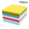 thumbnail image 1 of 100pcs Square Origami Paper Double Sided Coloured Diy Folded Papercraft Tool, 1 of 5