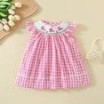 thumbnail image 2 of TAIAOJING Toddler Summer Girls PInk Embroidered Plaid Skirt Trendy 5-6Y, 2 of 9