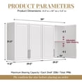 thumbnail image 2 of Laundry Room Cabinet 60’’x12’’x32’’, Kitchen Wall Cabinets with Adjustable Shelves for Laundry Room, Wall Storage Cabinet with Shaker Door, White(2 Pcs), 2 of 8