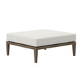 thumbnail image 5 of Northlake Outdoor Patio Teak Ottoman in Weathered Gray White, 5 of 9