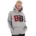 thumbnail image 3 of Betty Boop Retro Cartoon BB Hearts Hoodie Sweatshirt Women Brisco Brands S, 3 of 6