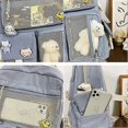 thumbnail image 4 of Cute Backpack with Cute Pin Accessories Plush Pendant for School Bag Student Girl Backpack, 4 of 4