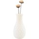 thumbnail image 2 of Floreros de plástico para flores, duraderos y modernos, florero decorativo para salón, oficina, decoración de boda (blanco) JM, 2 of 5