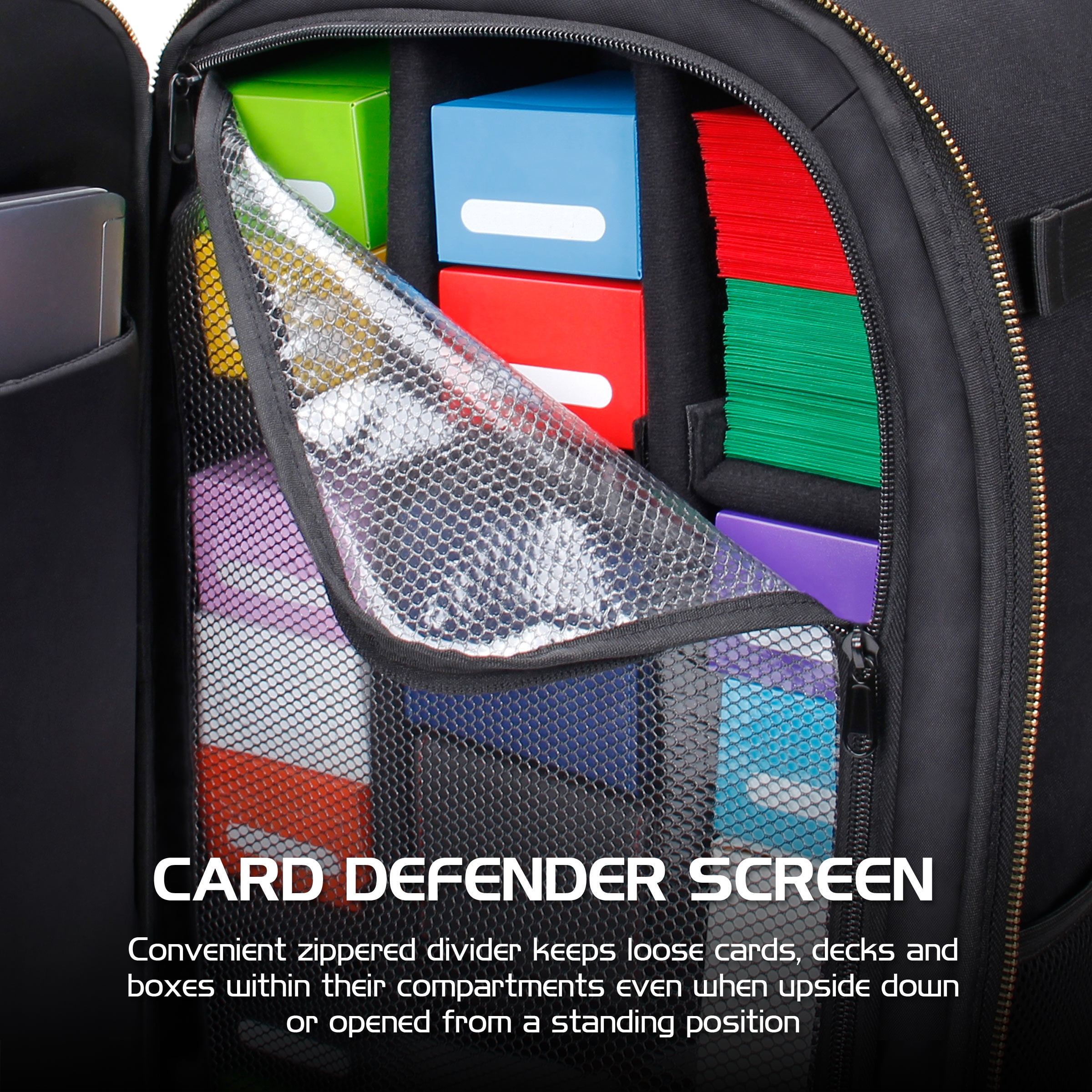 ENHANCE MTG Card Storage Backpack with Deck Holder Magic Gathering Sleeves Walmart