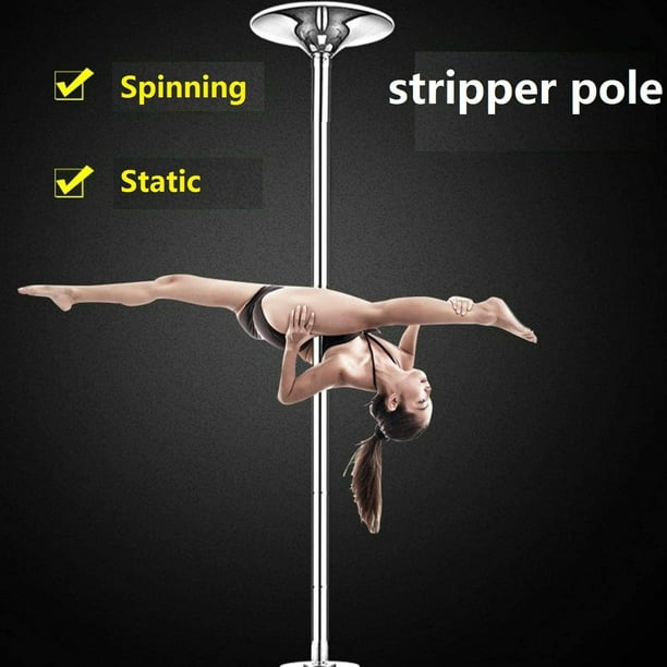 INTBUYING Removable 45mm Dance Pole Kit for Home Adjustable Dancing Pole  Spinning Stripper Pole for Indoor Outdoor 91-108 Inch Height 