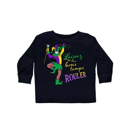 

Inktastic Laissez Les Bon Temps Rouler- Let the Good Times Roll mardi gras jester Gift Toddler Boy or Toddler Girl Long Sleeve T-Shirt