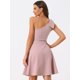 thumbnail image 3 of Disfraz de Navidad Allegra K Vestido de Fiesta Cóctel Rosa XL, 3 of 6
