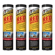 B'laster (4 Pack) Extra-Tacky Grease 14 oz for High Temp Lubrication - Corrosion Protection Grease for Wheel Bearing, Automative, Garage Door, Lithium, Plumbers - Semi Truck Accessories