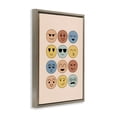 thumbnail image 4 of Stupell Industries Various Expression Smileys Novelty Painting Brown Floater Framed Art Print Wall Art, 17 x 25, 4 of 10