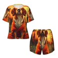 thumbnail image 4 of Xecao Sunset Meditating Dog print Swimsuit for women, Summer-ready, sporty style.Quick-dry fabric. Many sizes & colors., 4 of 9