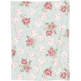 thumbnail image 3 of Pink Rose Floral Blanket Gifts for Women Girls Chic Flowers Romantic Vintage Style Spring Throw Blankets for Bed Room Couch Soft Lightweight Warm Cozy Decor 60x80in, 3 of 6