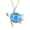 silver, variant on Sea Turtle Necklace for Women Blue Opal/Abalone Shell Ocean Hawaiian Beach Necklace Sea Turtle Gifts