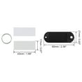 thumbnail image 3 of Uxcell 60x21mm Plastic Key Tags with Split Keyring Black 16 Count, 3 of 4