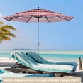 thumbnail image 2 of Yescom 9 Ft 3-Tier Patio Umbrella Replacement Canopy Market Table Top Sunshade Cover, 2 of 11
