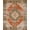 Rust Brown Green, Pattern 5, variant on ODIKA 8'x10' Washable Area Rug Non-Slip Chair-Friendly Mat Vintage Abstract Olive Geometric Mosaic With Earth Tone Diamond Accents for Dining Room, Large Office, Lounge