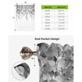 thumbnail image 6 of Gray Eucalyptus Tie Up Curtains for Kitchen Bathroom Bedroom Windows 45 Inch Length, Spring Summer Botanical Floral Leaves Country Balloon Drape Curtains Shade Rod Pocket Curtain Panel, 42"x45", 6 of 7