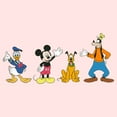 thumbnail image 2 of Toddler's Mickey & Friends Four Waving Friends  Graphic Tee Light Pink 3T, 2 of 3