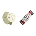 thumbnail image 1 of Reloj de pared navideño silencioso, de mesa, decoración, reloj colgante de dibujos animados y mantel de árbol de invierno para cocina, oficina,, 1 of 8
