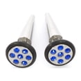 thumbnail image 1 of Fake Faux Cheater Illusion Ear Plug Earrings with Multi-Gem Design 16G, 1 of 37
