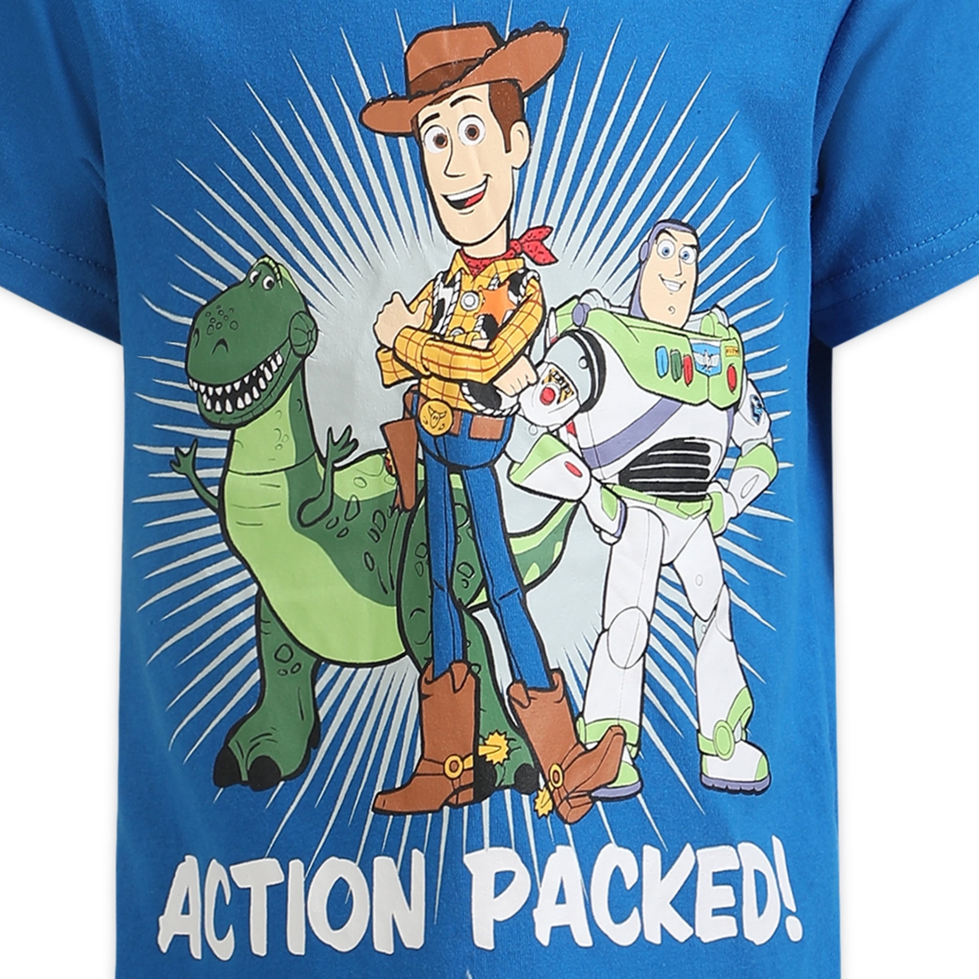 Toy Story Woody, Buzz Lightyear and Rex Boys 4 Pack