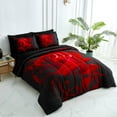 thumbnail image 2 of Dintszyayue 7Pcs Red Rose Comforter Set King,Bedding Sets Bed in a Bag Microfiber Adult(90"X104"), 2 of 7