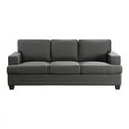 thumbnail image 3 of Lexicon Elmont 84" Transitional Polyester Fabric Sofa in Charcoal, 3 of 7