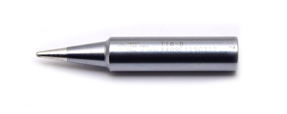 Conical R0.5 mm x 14.5 mm Hakko T18-B 5 Pack T18 Series Soldering Tip for Hakko FX-888/FX-8801
