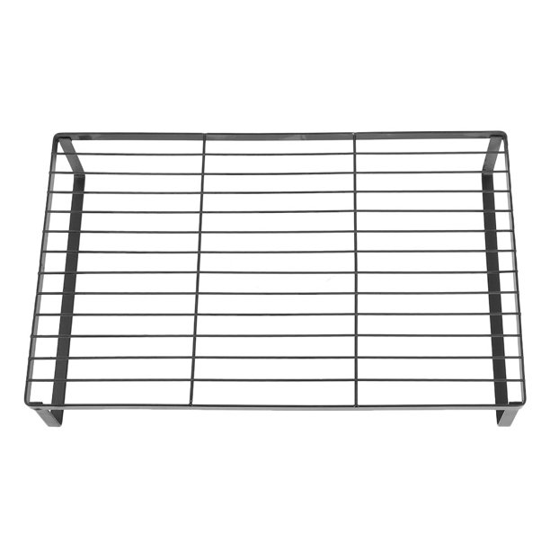 Estante de almacenamiento de cocina de metal, organizador multifuncional de encimera para cocina de inducción, suministros de cocina, soporte de hierro negro para uso doméstico
