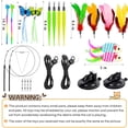 thumbnail image 6 of URRU Cat Toy,4 in 1 Indoor Cat Interactive Toys,14Pcs Durable Teaser Cat Toy Replacements,Interactive Cat Feather Toys with Hanging Door Kitten Wand Suction Cup Feathers Ball Mice Butterfly Streamer, 6 of 6