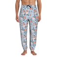 thumbnail image 2 of Sweatpants for Men - Rose Flowers Blue a Adjustable Elastic Band Mens Joggers With Pockets, Athletic Workout Gym Casual Track Pants for Men, 2 of 7