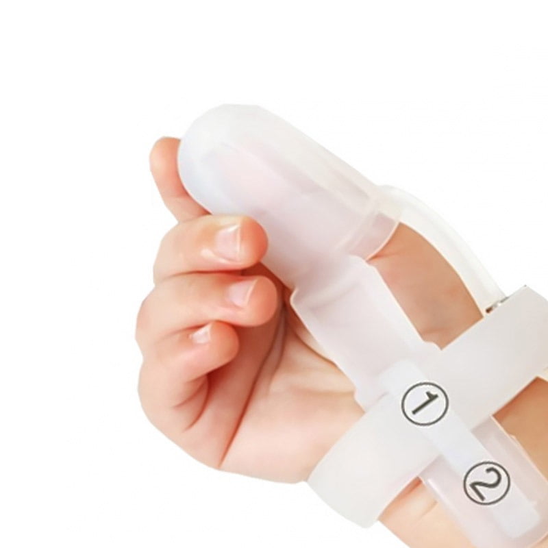 Baby Care Silicone Healthy Thumb Gloves Prevent Stop Finger Sucking TeetheGJ 