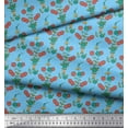 thumbnail image 3 of Soimoi polyester Crepe Fabric Leaves & Floral Print Fabric by the Yard 42 Inch Wide, 3 of 3