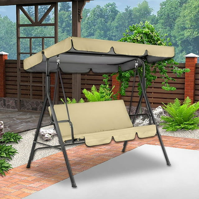 210D Top Rain Cover with Rainproof Ruffle Edges — Outdoor Park Shelter for Courtyard Swing Canopy,Sunshade*1