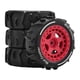 thumbnail image 2 of 4 ruedas RC de 2,8 x 1 pulgada, repuesto para accesorios ligeros a escala 1:14 Rojo, 2 of 9