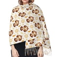 thumbnail image 5 of Shawl Wraps for Women - Sloth Yoga Oversized Fall Winter Fashion Blanket Scarf for Women, 5 of 6