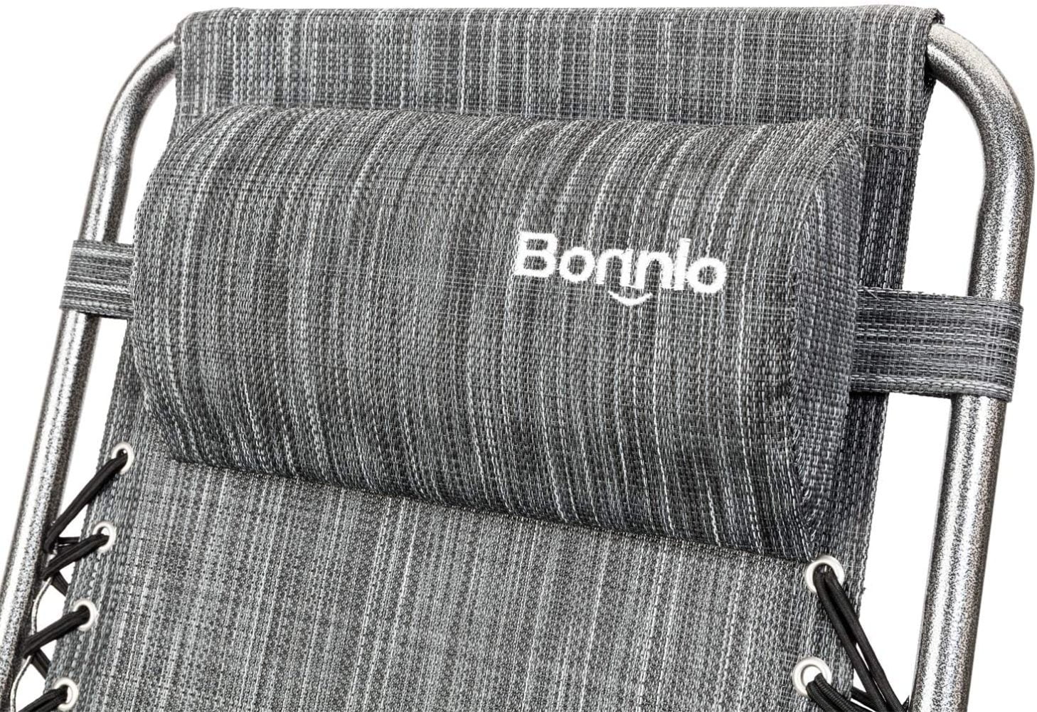 Buy Bonnlo Set of 2 Adjustable Steel Mesh Zero Gravity Lounge Chair