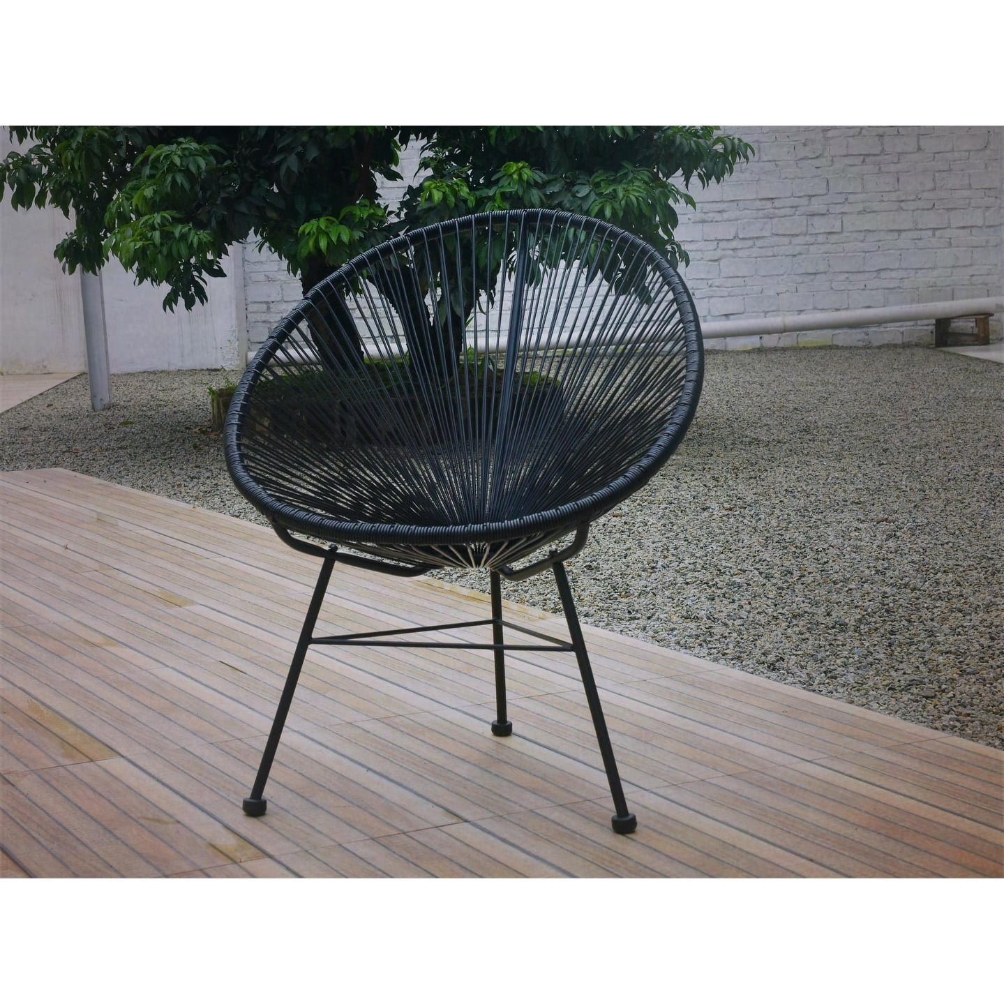 Outdoor Acapulco Patio Chair Black