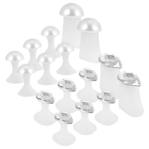 2 juegos de separadores de uñas de silicona para dedos de los pies para hombres y mujeres