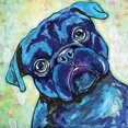 thumbnail image 2 of "Black Pug II" Painting Print on Wrapped Canvas, 2 of 7